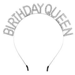 Vin Beauty Birthday Crown Queen Headband Tiara, Happy Birthday Women Gold Headband for Girls(Gold)