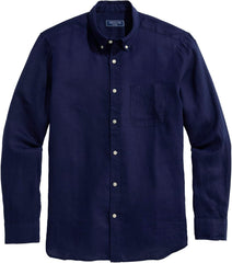 vineyard vines Mens Linen Surfside Solid Shirt