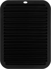 Large Silicone Heat Resistant Mat, Hot Tools Straightener Mat, Professional Heat Mat for Curling Iron, Flat Iron and Hair Styling Tools, Heat Resistant Mats for Countertop Vanity Mat Organizer (Black)