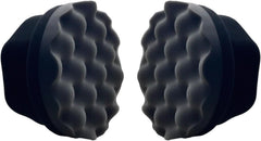 Tire Shine Applicator Pads, 2 Pcs Tire Dressing Applicator, Reusable Tire Shine Sponge Wave Contoured for Car Detailing, 3.15inch