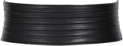 SANSTHS Women Wide Elastic Belts for Dresses Vintage Fashion Stretchy Waist Belts Ladies Cinch Belts Leather Waistband