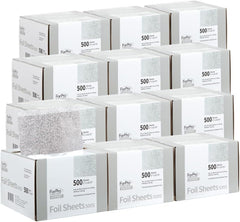 ForPro Professional Collection Expert Embossed Foil Sheets 500S, Aluminum Foil, Pop-Up Foil Dispenser, Hair Foils for Color Application and Highlighting Services, Food Safe, 5"W x 10.75"L, 500-Count