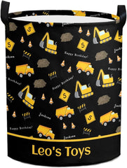 Space Rocket Astronaut Personalized Laundry Basket,Custom Waterproof Clothes Hamper with Handles for Kids Room,Nursery Decor