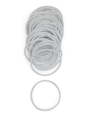 Heliums Thin Hair Elastics - Brown - 2mm Ties for Thin Hair, 1.75 Inch, Medium Hold No Damage Ponytail Holders - 40 Count