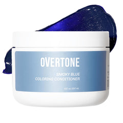 Overtone Color Depositing Semi-Permanent Hair Dye Conditioner - 8 oz Natural & Color-Treated Hair, Moisturizing Shea Butter & Coconut Oil - Vegan & Cruelty-Free, Extreme Silver now Twilight Titanium