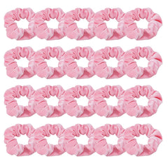 Didder 20 Pcs Pink Velvet Scrunchies, Soft Hair Ties for Women Girls Elastic Bobbles Ropes Scrunchie, Cute Hair Accessories for Daily Use