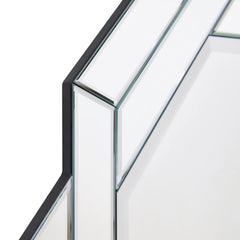 Interlaced Round Beveled Framed Wall Mirror for Bathroom,Vanity, Bedroom