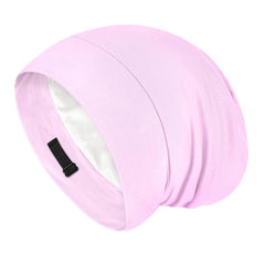 Large Satin Bonnet for Men Sleeping: Loc Cap Dreadlocks for Curly Braids Wave, Silky for Frizzy Hair Smooth, Adjustable No Slip Black