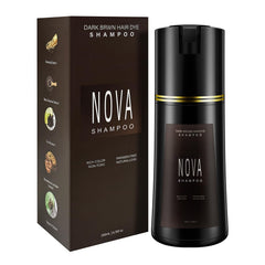 Hair Dye Shampoo & Champu Para Canas - Natural 3-in-1 Instant Gray Coverage for Men & Women (Black)