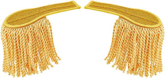 SUPERFINDINGS 2PCS Tassel Shoulder Detachable Cloth Ringmaster Shoulder Tassel Epaulettes Gold Chain Badge Epaulettes Brooch Pin for Costume Accessories Cosplay Carnival