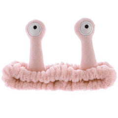 Spa Headband Facial Makeup Head Band Microfiber Soft Coral Fleece Head Wraps Snail Cartoon Cute Christmas Hair Accessories Elastic Skincare Hair Band for Women Girls Washing Face Beauty