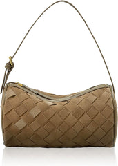 Mini Woven Leather Bag, Small Woven Handbag, Small Clutch Purses for Women, Leather Top-handle Bags, Mini Evening Bag