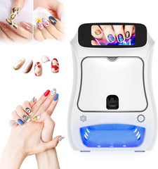 3D Nail Art Printer Machine - Digital Nail Design Machine Printer That Comes w/Over 800 Pictures of Nail |Wireless & Automatic Nail Art Machine,30s Done,Support WiFi/DIY/USB Purple
