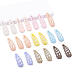 Small Hair Barrettes For Women No Slips Metal Snap Clips For Thin And Fine Hair,Matte Black Tortoiseshell,20 PCS,1.97 x 0.5 Inch.