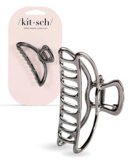 Kitsch Metal Hair Clips for Women - Durable & Elegant Metal Claw Clips, Perfect for Everyday Use & Special Occasions - Gold, 1 Pc