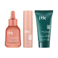 ITK Hyaluronic Acid Serum with Niacinamide & Squalane - Hydration & Plumping Anti-Aging Serum For Face - Deep Moisture Hydrating Face Serum For Sensitive + Dry Skin - Vegan + Cruelty Free, 1 Fl Oz