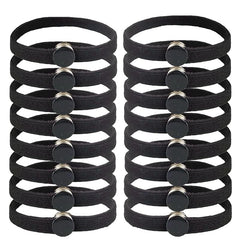 10PCS High Elasticity Snap Hair Ties for Thick Hair Natural Curly Hair and Braids| Connectable Hair Rope | No Slip Adjustsble hairband for Puff Ponytail (10 Count -Pack of 1)