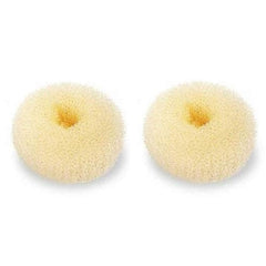 Extra Ring Style Hair Donut Shaper for Kids, 2PCS Chignon Bun Maker for Short and Thin Hair (2.5 Inch, Brown)