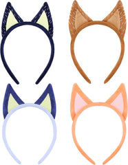 PLUSMAY 2pcs Dog Ears Headband Adult, Cute Lovely Hairband Plush Dog Ears Headband Dress Accessory (Dog001, One Size)