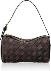 Mini Woven Leather Bag, Small Woven Handbag, Small Clutch Purses for Women, Leather Top-handle Bags, Mini Evening Bag