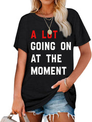 A Lot Going On at The Moment Shirt Women Country Music Concert Shirts Cute Nashville Outfit Oversized Graphic Tees