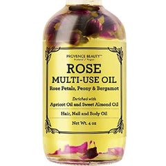 Multi-Use Face, Body & Hair Oil - Hydrates Skin, Restores Shine - With Apricot, Coconut Oil & Vitamin E - 4 Fl Oz