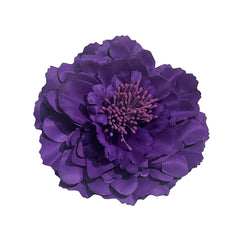 Women's Bohemia Peony Flowers Hairpin Hair Clip Flower Brooch for Travel Party Festivals PF-11 (White) (Pack of 1)