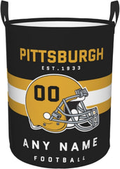 Custom San Francisco Laundry Hamper - Personalized Football Style Laundry Basket - Customized Name And Number - Dirty Clothes Hamper Waterproof Large Capacity Hamper for Bedroom Bathroom Living Room