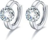 2 Ct Moissanite Earrings 925 Sterling Silver Moissanite Hoop Earrings Diamond Jewelry Gifts for Women Wife