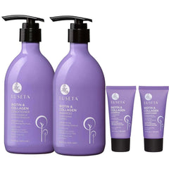 Luseta Rice Water Shampoo and conditioner Set Strengthening & Nourishing Revitalizes Shine for All Hair Types Hydrating & Frizz Control for Women and Men 16.9oz*2