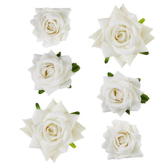 6 Pcs Rose Flower Hair Clip Rose Brooch Floral Hair Accessories for Woman Girls Flamenco Dancer Mexican Wedding Party Mother's Day Halloween Costume