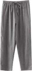Mens Pajama Pants Soft Warm Plaid Lounge Pj Bottom Big and Tall Drawstring Elastic Waist Comfy Sleepwear Cozy Clothes
