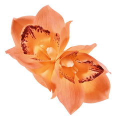 Vividsun Hawaiian Flower Hair Clips Artificial Orchid Flower Hair Clip For Vacation Beach Party Hawaiian Wedding Hair Piece (white)