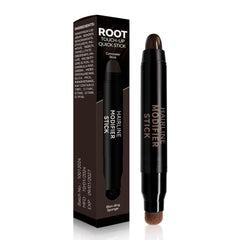 Dual Head Hairline Modifier Filler Stick, Hair Color Dye Pen with Brush, Long Lasting & Waterproof Temporary Hair Stick for Cover Thinning and Gray Hair, Hairline Conceale for Women & Men, Dark Brown