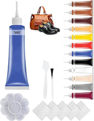 Advanced Leather Repair Gel, 2025 Upgrede Leather Repair Kit for Car Seat Vinyl Repair Kit, Professional Leather Repair Coloured Cream Gel, Multifunctional Couch and Jacket Repair Kit (White)