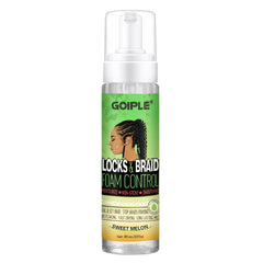 Braid Foam Control Braid Mousse for Braids Twist, Locs, No Flake Extra Hold High Shine Style and Moisturizes, Hair Braiding Mousse for Braids Lightweight Easy to Apply 8fl oz