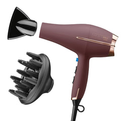 INFINITI PRO by CONAIR Hair Dryer, 1875W Blow Dryer with Diffuser and Concentrator, Ceramic Technology, 3 Heat & 2 Speed Settings, Cold Shot Button, Black