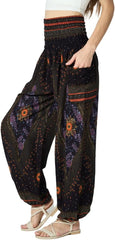 Tranquil Threads High-Waisted Boho Harem Yoga Pants for Women