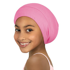 Kids Satin Bonnets for Girls Sleeping: Adjustable for 1-3 Years, Silky Smooth for Frizzy Curly Hair, Breathable and Soft Black