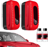 Car Glass Oil Film Cleaner, 2026 New Glass Cleaning Board for Cleaner View with Applicator, Universal Car Glas Oil Film Removal Anti-rain Mist Cleaning Wipes Brush for All Vehicles (1)
