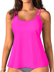 Womens Flowy Tankini Tops Only - Modest Bathing Suit Loose Fit Swimsuit Swim Tops No Bottom 2025 (Available in Plus)