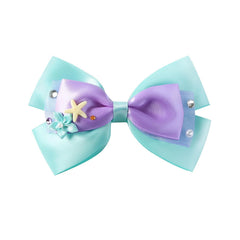Princess Hair Bow Clips for Girls Women 5 Inch Fairy Hair Accessories Red