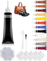 Advanced Leather Repair Gel, 2025 Upgrede Leather Repair Kit for Car Seat Vinyl Repair Kit, Professional Leather Repair Coloured Cream Gel, Multifunctional Couch and Jacket Repair Kit (White)
