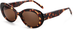 ZENOTTIC Polarized Sunglasses Women Oval: Trendy Shades for Ladies - Retro Classic Sun Glasses UV400 Protection