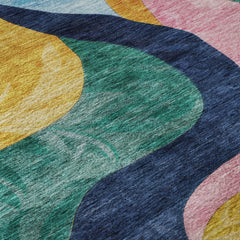 Premium Washable Super Soft Contemporary Abstract Mayfield Rug