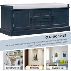Merax Storage Bench with Removable Cushion