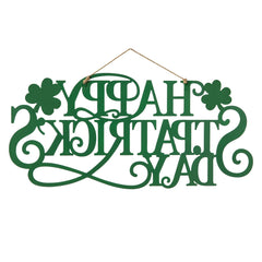 Glitzhome 24"L Metal "HAPPY St. Patrick's Day" Wall Decor