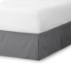 Bare Home Pleated Bed Skirt - 15-Inch Tailored Drop Easy Fit