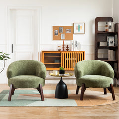 XINMICS Modern Accent Chair Upholstered Armchair for Living Room, Bedroom