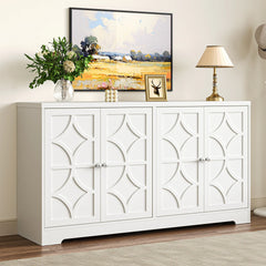 58" Sideboard Cabinet with 4 Doors